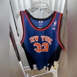 Vintage Patrick Ewing Champion Basketball Jersey - New York Knicks
